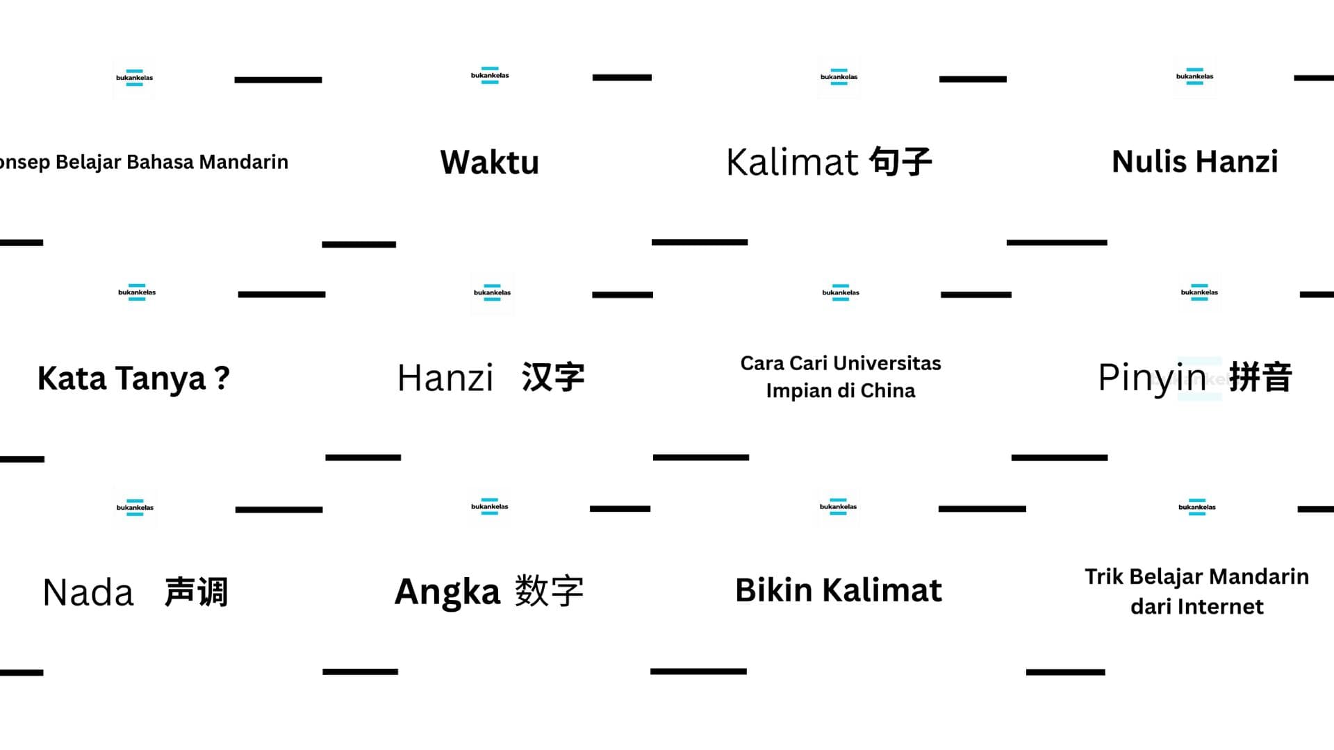 12+ Modul Mandarin 101